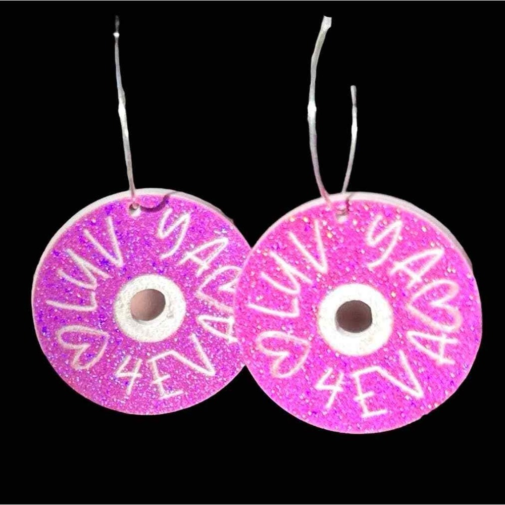 Luv‎ You 4 Eva Round Earrings